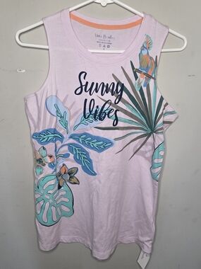 Vera Bradley Pink Tropical Parrot Tank